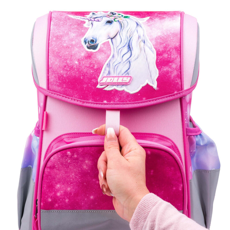 JOLLY Schulranzen-Set ERGONOMIC FLEXI 16,0 x 16,0 x 40,0 cm pink 20,0 l