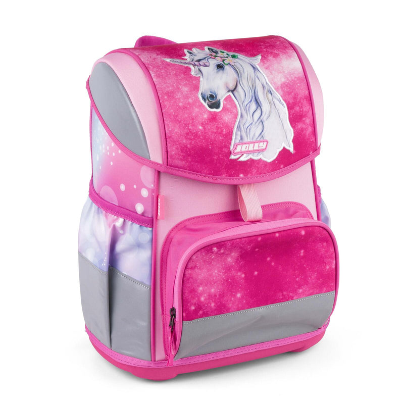 JOLLY Schulranzen-Set ERGONOMIC FLEXI 16,0 x 16,0 x 40,0 cm pink 20,0 l
