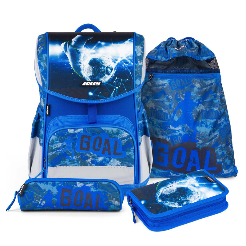 JOLLY Schulranzen-Set ERGONOMIC FLEXI 16,0 x 16,0 x 40,0 cm blau 20,0 l
