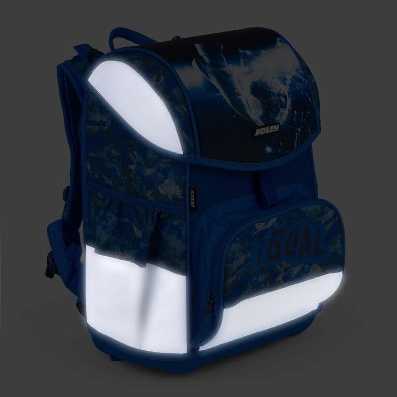 JOLLY Schulranzen-Set ERGONOMIC FLEXI 16,0 x 16,0 x 40,0 cm blau 20,0 l