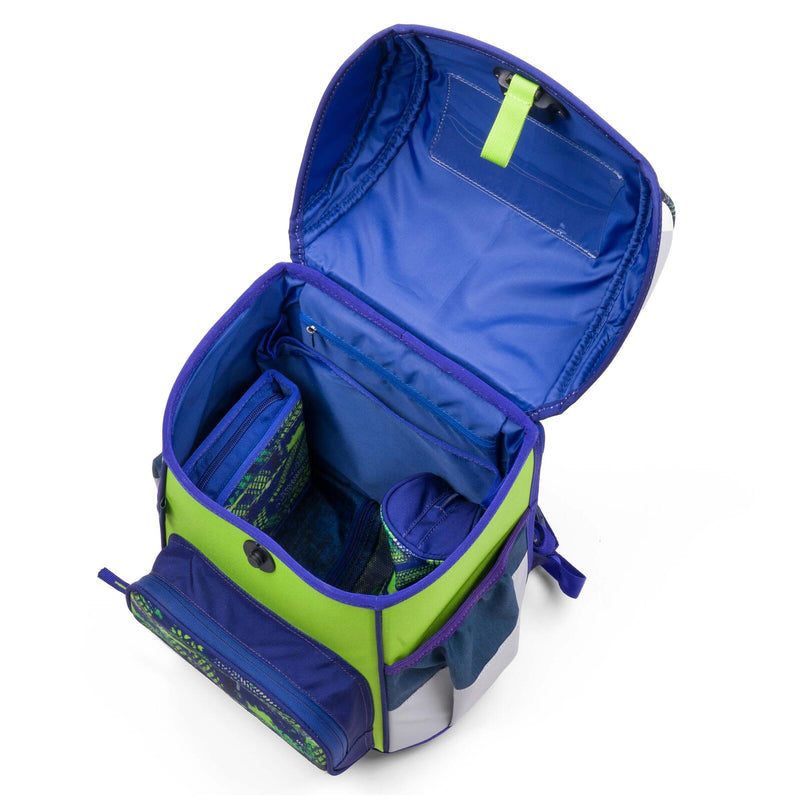 JOLLY Schulranzen-Set ERGONOMIC FLEXI 16,0 x 16,0 x 40,0 cm blau/grün 20,0 l