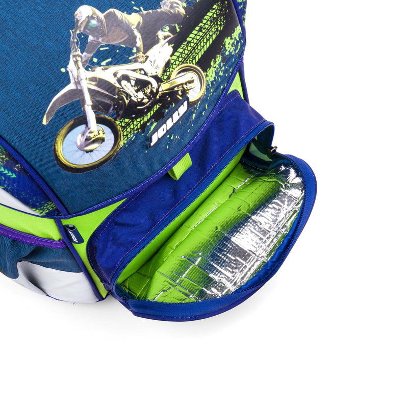 JOLLY Schulranzen-Set ERGONOMIC FLEXI 16,0 x 16,0 x 40,0 cm blau/grün 20,0 l