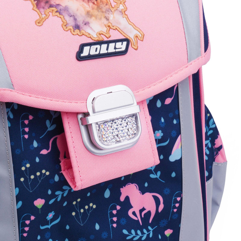 JOLLY Schulranzen-Set Classic Best Friends Forever 31,0 x 17,0 x 37,0 cm rosa/blau 22,0 l