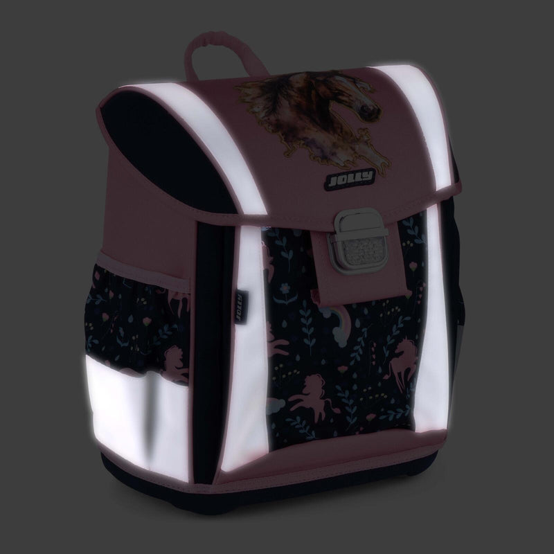JOLLY Schulranzen-Set Classic Best Friends Forever 31,0 x 17,0 x 37,0 cm rosa/blau 22,0 l