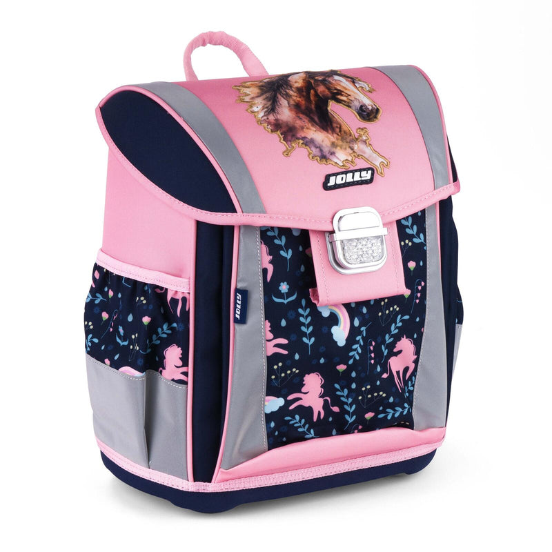JOLLY Schulranzen-Set Classic Best Friends Forever 31,0 x 17,0 x 37,0 cm rosa/blau 22,0 l