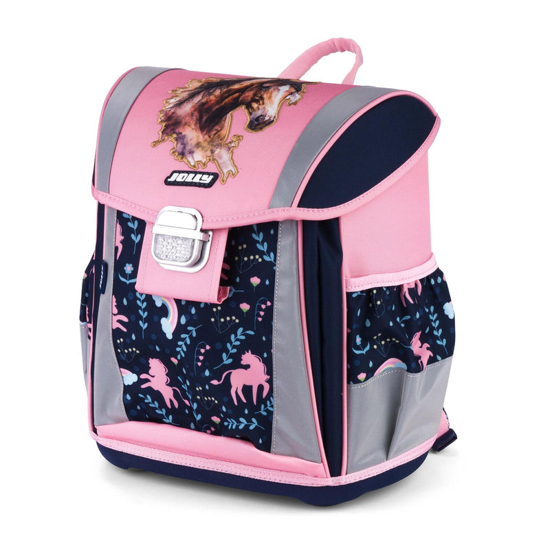 JOLLY Schulranzen-Set Classic Best Friends Forever 31,0 x 17,0 x 37,0 cm rosa/blau 22,0 l