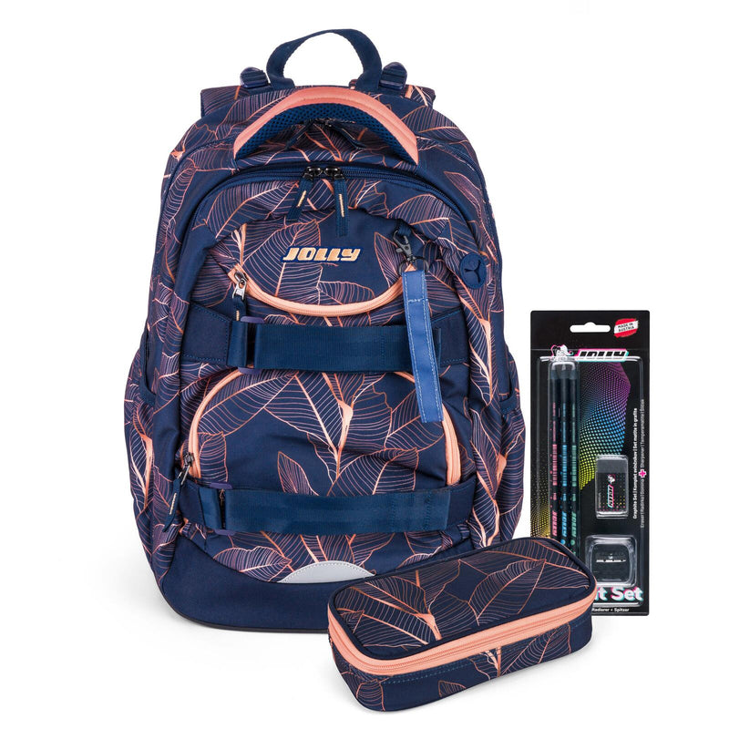 JOLLY Schulrucksack Next Gen 29,0 x 22,0 x 43,0 cm blau/rosa 28,0 l