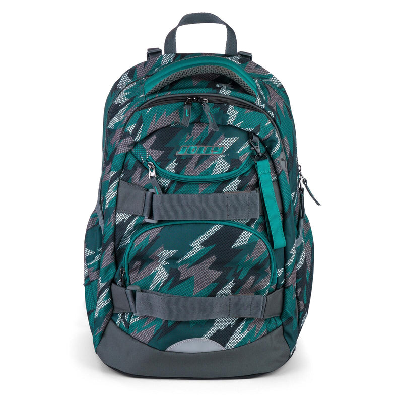 JOLLY Schulrucksack Next Gen 29,0 x 22,0 x 43,0 cm grün/schwarz 28,0 l