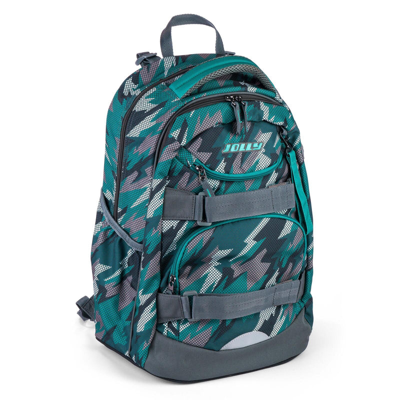JOLLY Schulrucksack Next Gen 29,0 x 22,0 x 43,0 cm grün/schwarz 28,0 l