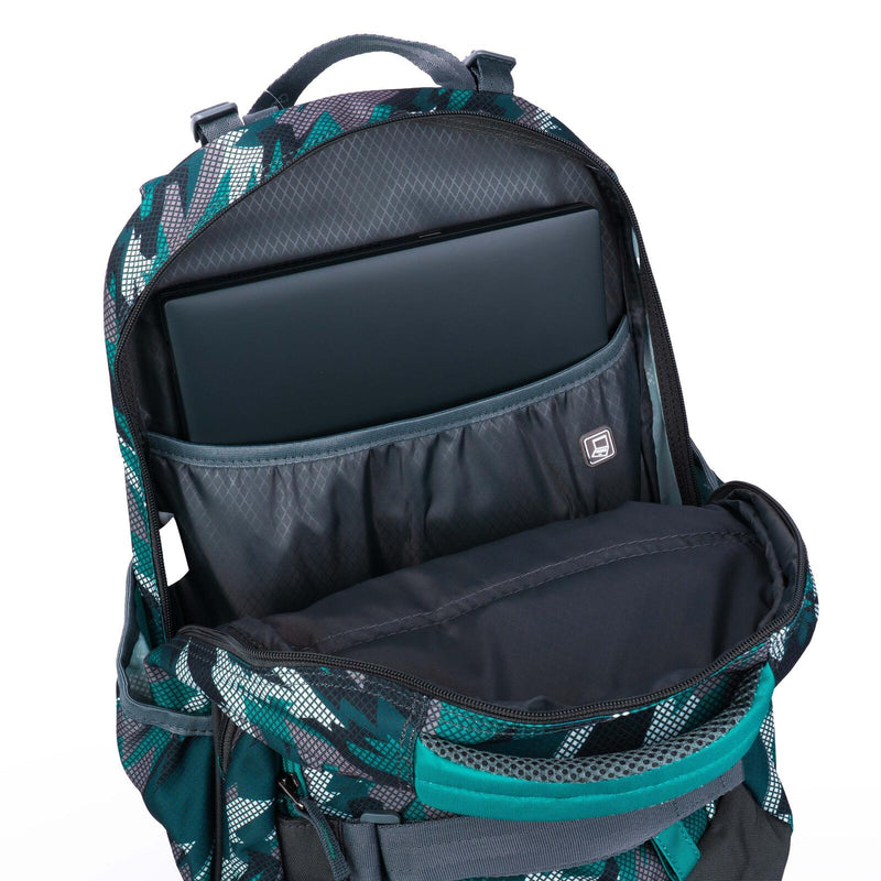 JOLLY Schulrucksack Next Gen 29,0 x 22,0 x 43,0 cm grün/schwarz 28,0 l