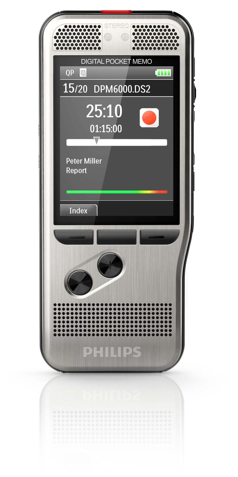 PHILIPS PocketMemo DPM6000 digitales Diktiergerät 4 GB