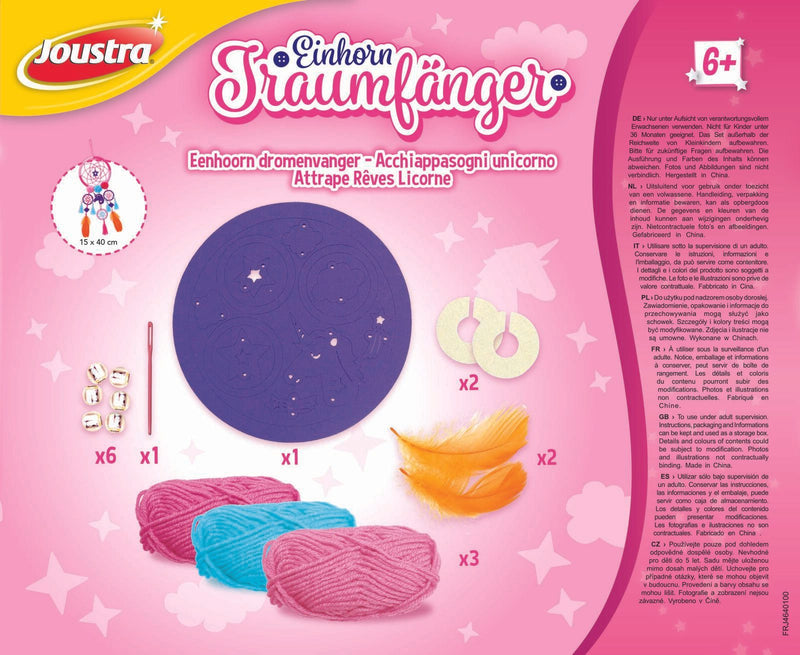 Joustra® Bastelset Einhorn Traumfänger