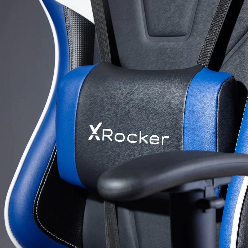 X Rocker Agility eSports Gaming-Bürodrehstuhl - blau/schwarz