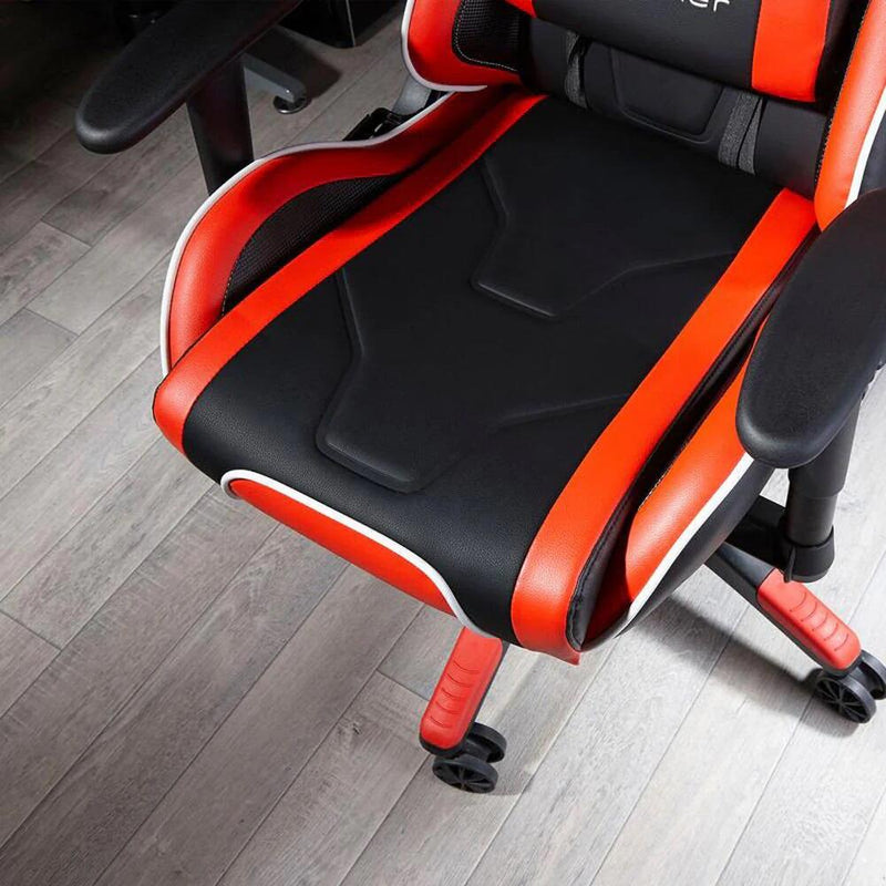 X Rocker Agility eSports Gaming-Bürodrehstuhl - rot/schwarz