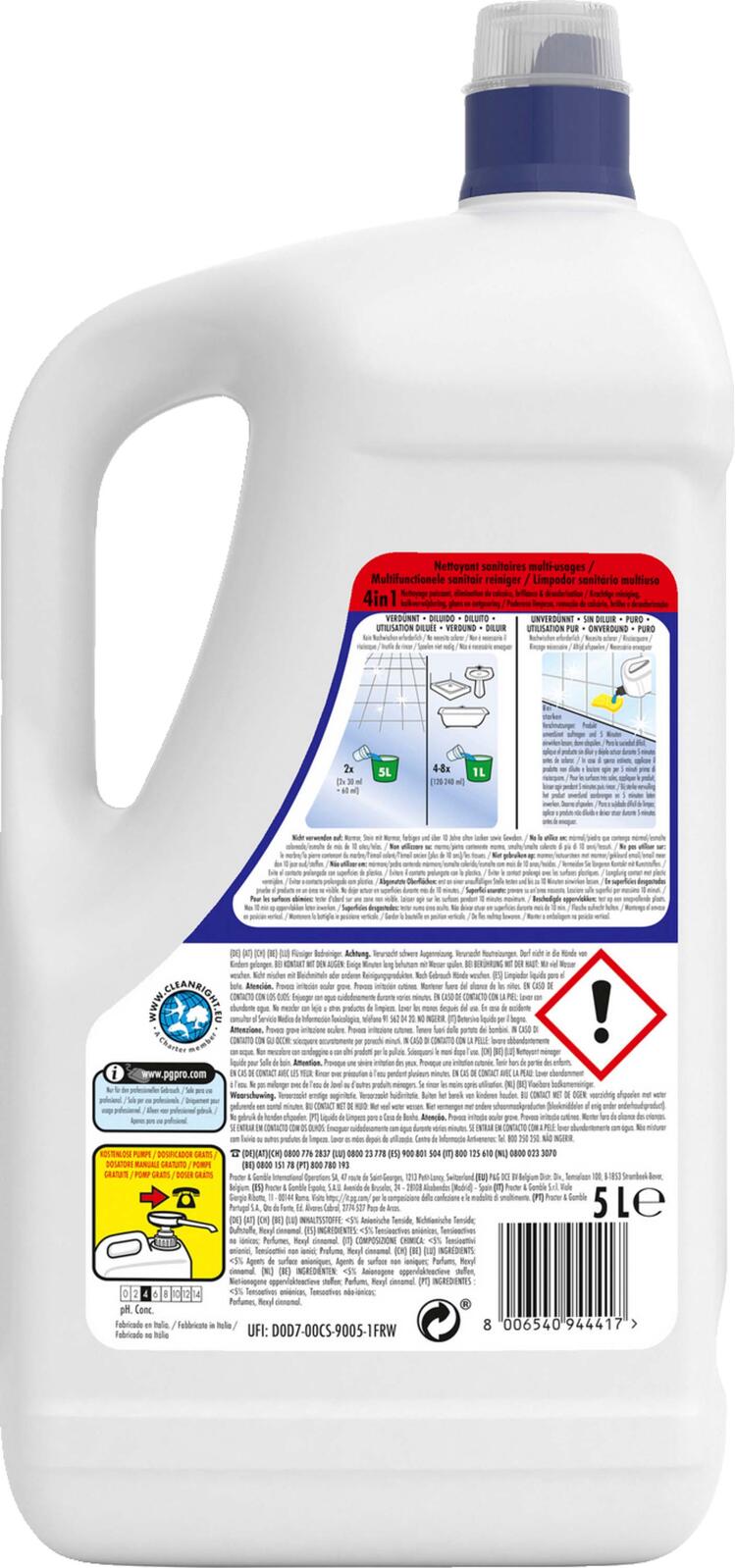MR. PROPER Professional Allzweckreiniger 4 in 1 5,0 l
