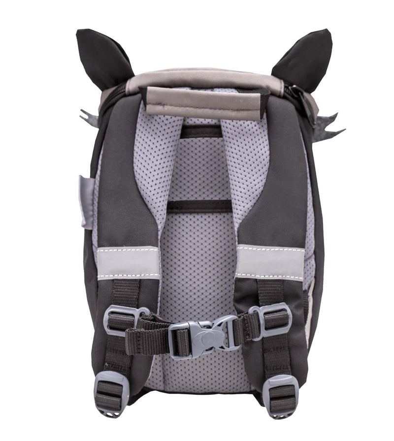 BELMIL® Kindergartenrucksack Mini Animals Raccoon 18,0 x 11,0 x 25,0 cm grau/schwarz 4,0 l
