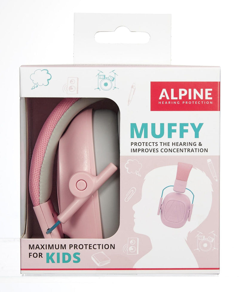 ALPINE MUFFY Kinder-Kapselgehörschutz 25 dB rosa, grau