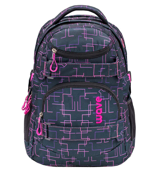 BELMIL® Schulrucksack Infinity Cubic Pink schwarz/pink bis 39,1 cm (15,4 Zoll)