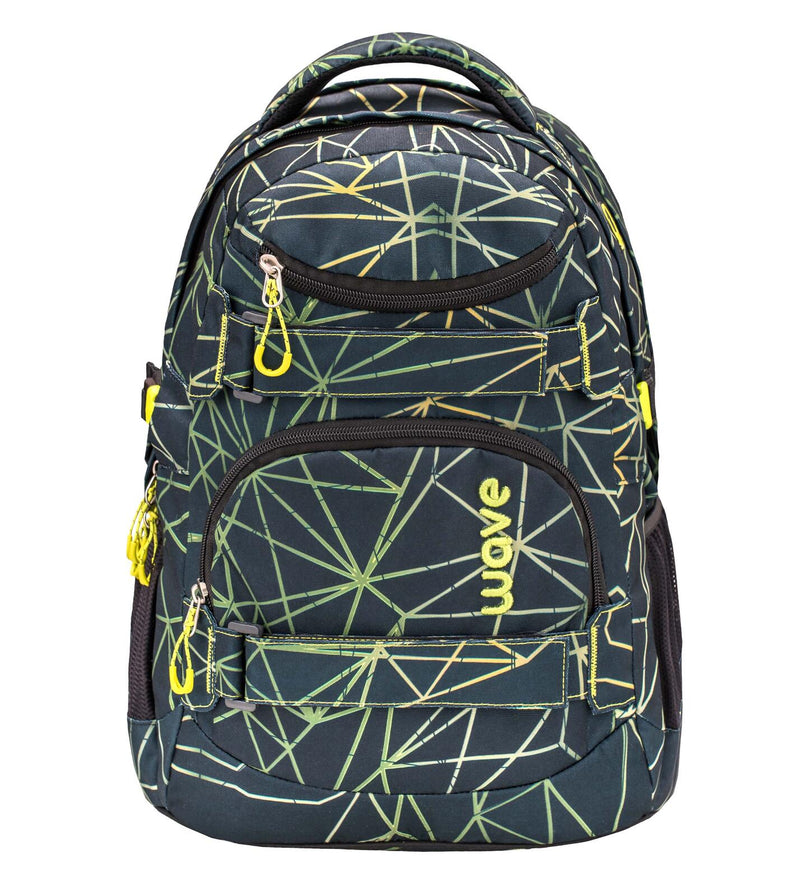 BELMIL® Schulrucksack Infinity Stripes Green grün/hellgrün bis 39,1 cm (15,4 Zoll)