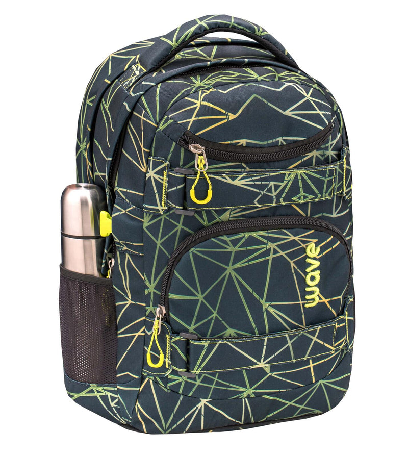BELMIL® Schulrucksack Infinity Stripes Green grün/hellgrün bis 39,1 cm (15,4 Zoll)