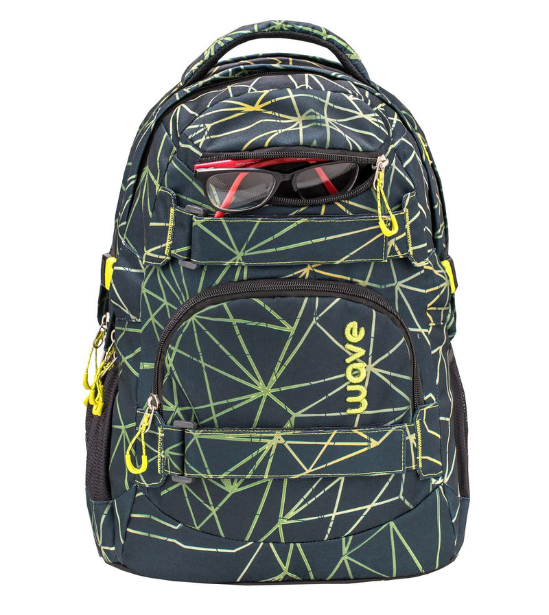 BELMIL® Schulrucksack Infinity Stripes Green grün/hellgrün bis 39,1 cm (15,4 Zoll)