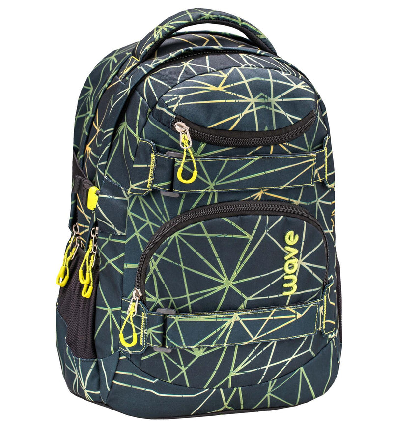 BELMIL® Schulrucksack Infinity Stripes Green grün/hellgrün bis 39,1 cm (15,4 Zoll)