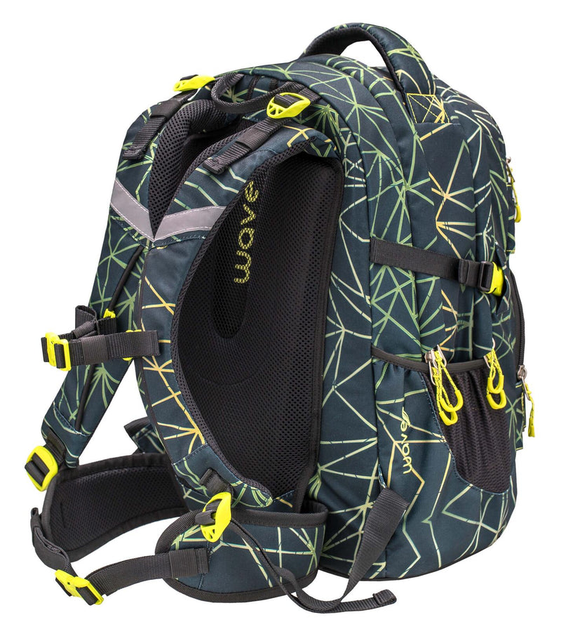 BELMIL® Schulrucksack Infinity Stripes Green grün/hellgrün bis 39,1 cm (15,4 Zoll)