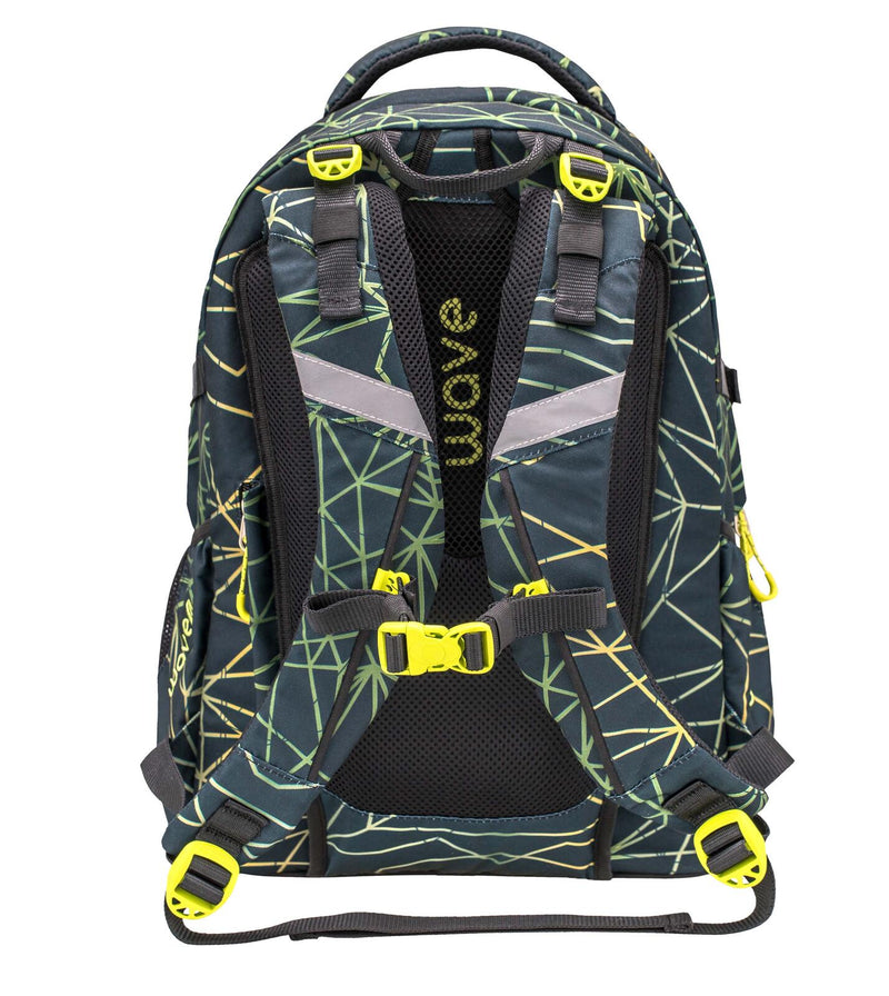 BELMIL® Schulrucksack Infinity Stripes Green grün/hellgrün bis 39,1 cm (15,4 Zoll)