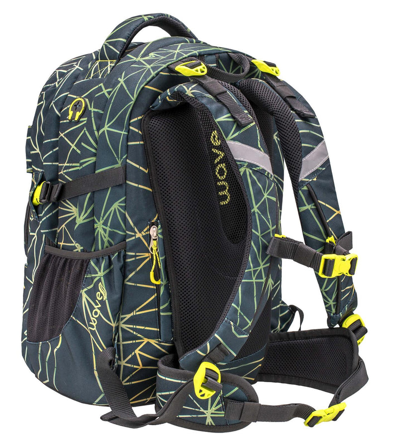 BELMIL® Schulrucksack Infinity Stripes Green grün/hellgrün bis 39,1 cm (15,4 Zoll)