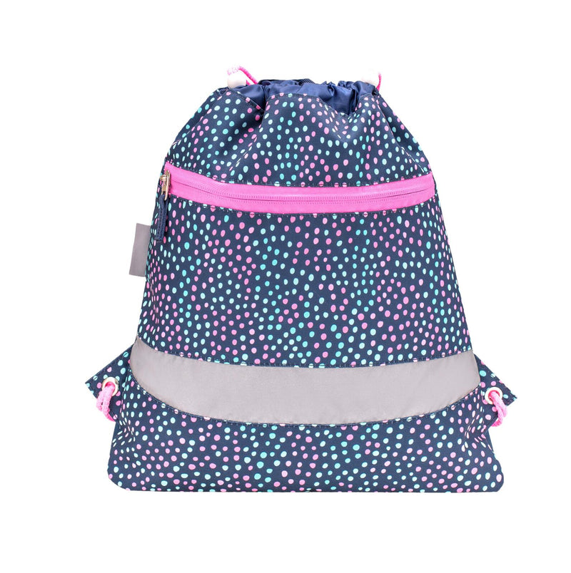 BELMIL® Schulranzen-Set Smarty Amazing Polka 29,0 x 21,0 x 40,0 cm blau 20 l