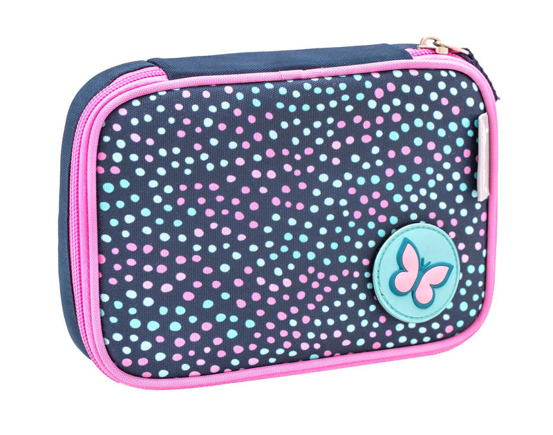 BELMIL® Schulranzen-Set Smarty Amazing Polka 29,0 x 21,0 x 40,0 cm blau 20 l