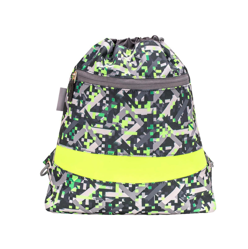 BELMIL® Schulranzen-Set Smarty Dinosaurs Neon 29,0 x 21,0 x 40,0 cm grün 20 l