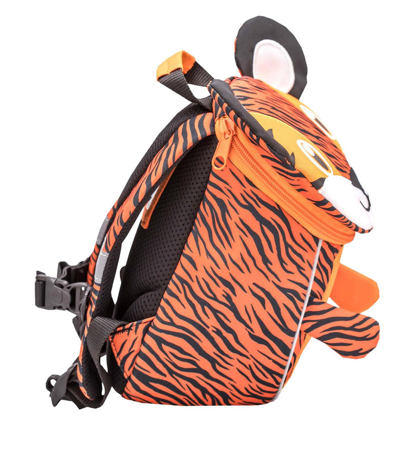 BELMIL® Kindergartenrucksack Mini Animals Tiger 18,0 x 11,0 x 25,0 cm orange/schwarz 4,0 l