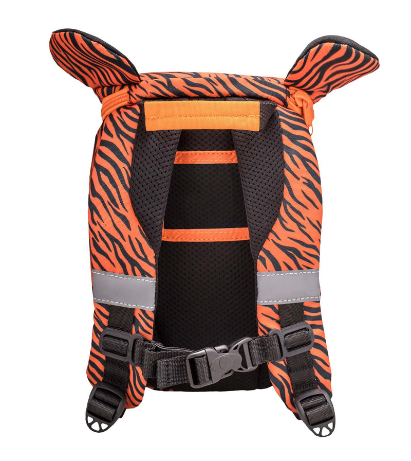 BELMIL® Kindergartenrucksack Mini Animals Tiger 18,0 x 11,0 x 25,0 cm orange/schwarz 4,0 l