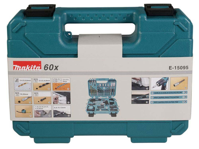 makita E-15095 Werkzeug-Set 60-teilig