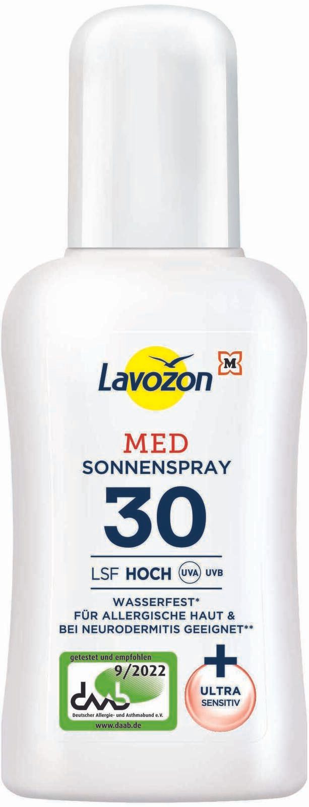 Lavozon LSF 30 Hoch Sonnenspray 200 ml