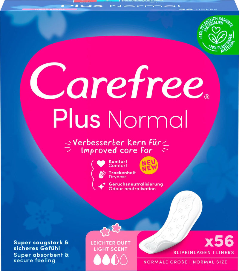 Carefree Slipeinlagen Plus Normal mit Frischeduft, 56 St.