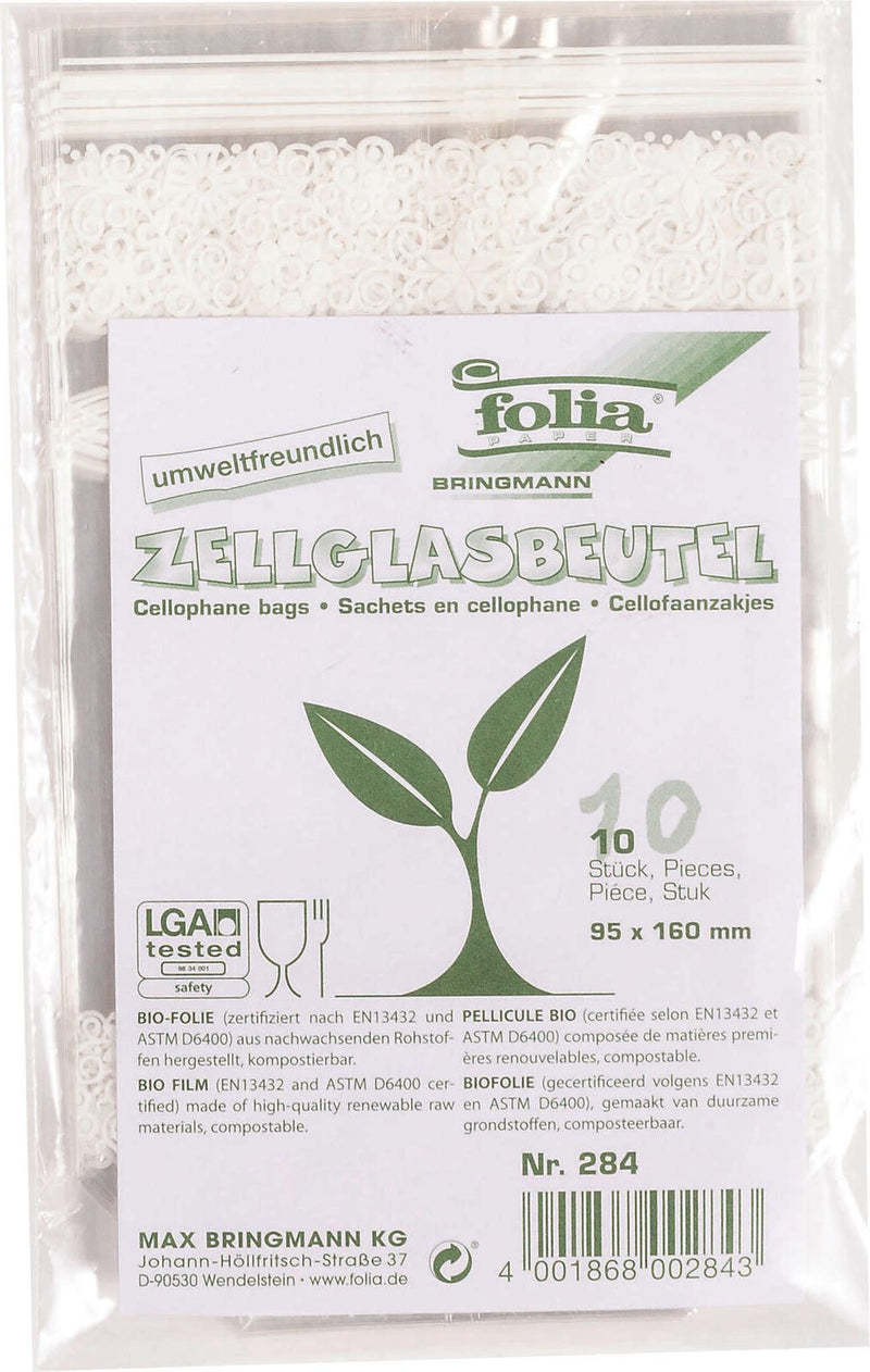 folia Bodenbeutel 9,5 x 16,0 cm transparent