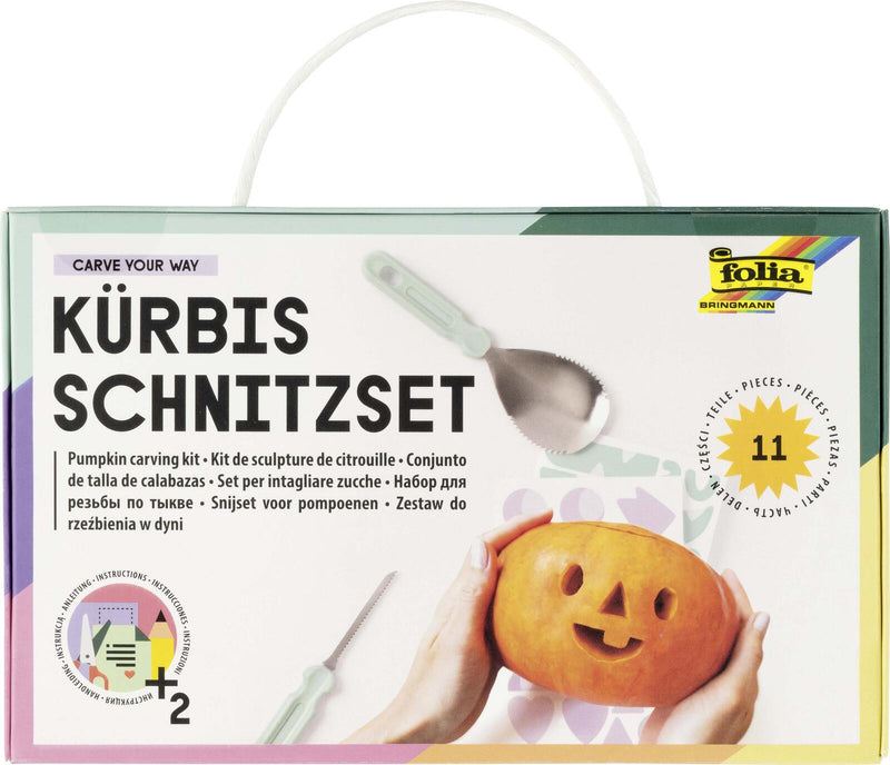 folia Bastelwerkzeug Kürbisschnitz-Set