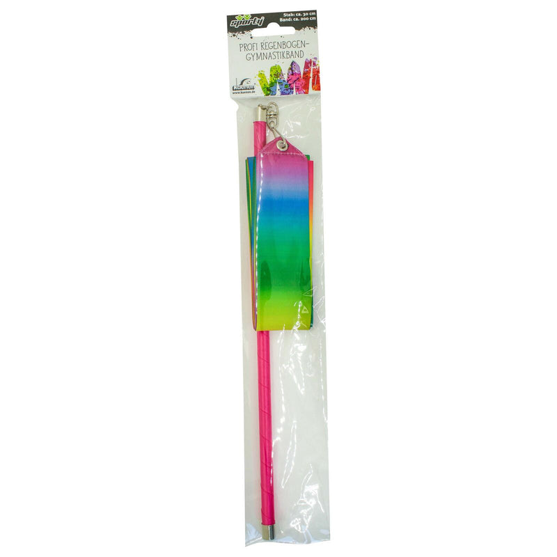 Kuenen® Gymnastikband mehrfarbig Band: 2,0 m lang, Stab: 40,0 cm lang