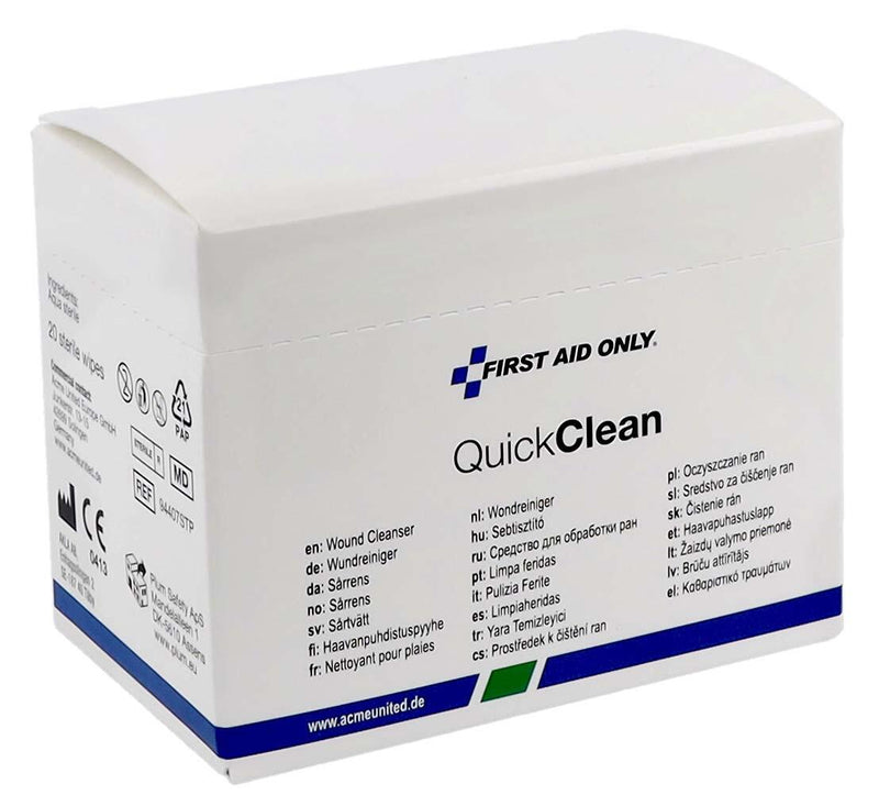 FIRST AID ONLY Wundreinigungstücher Quick Clean 20 cm x 12.5 cm
