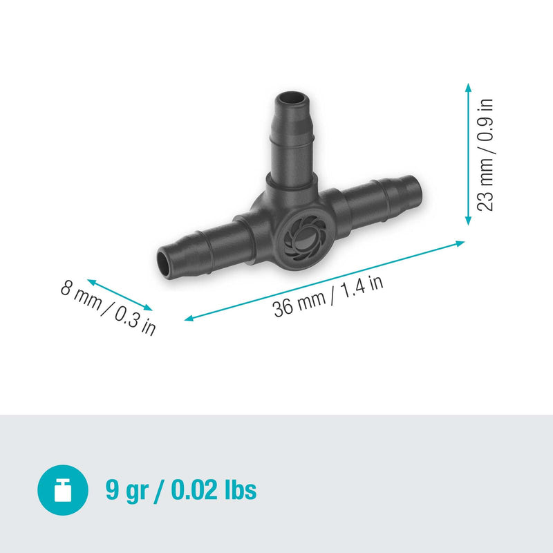 GARDENA Anschlussstück für Tropfschlauch Micro-Drip-System T-Stück 4,6 mm (3/16')