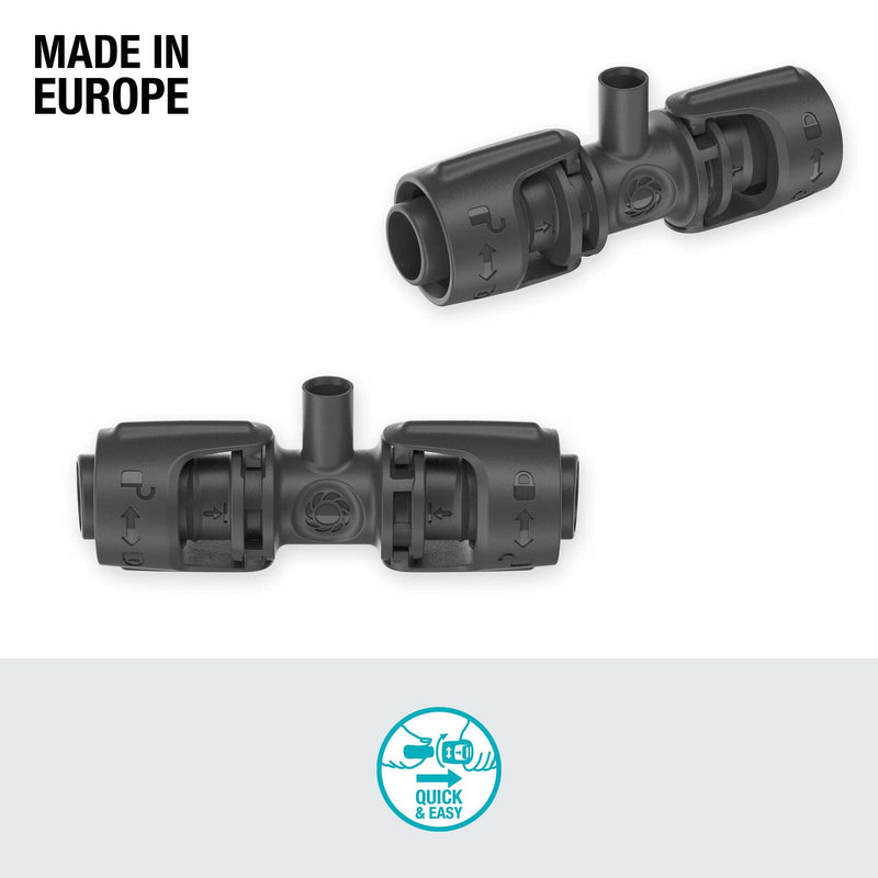 GARDENA Anschlussstück für Tropfschlauch Micro-Drip-System T-Stück für Sprühdüsen 13 mm (1/2')