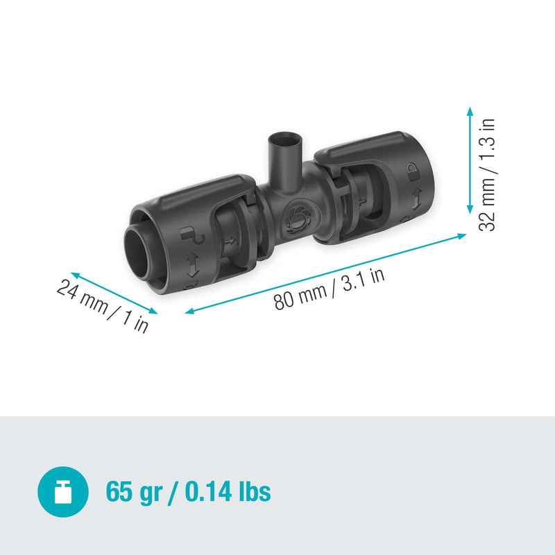 GARDENA Anschlussstück für Tropfschlauch Micro-Drip-System T-Stück für Sprühdüsen 13 mm (1/2')