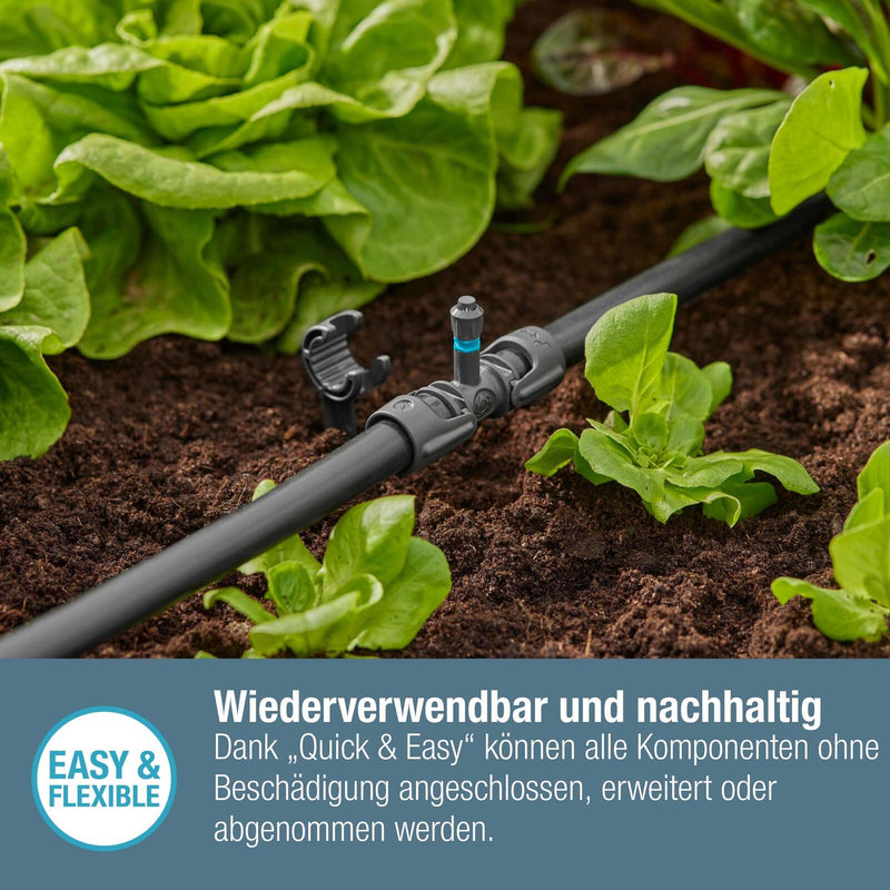 GARDENA Anschlussstück für Tropfschlauch Micro-Drip-System T-Stück für Sprühdüsen 13 mm (1/2')