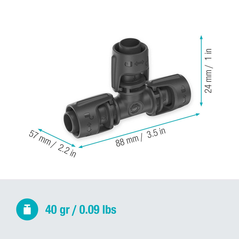 GARDENA Anschlussstück für Tropfschlauch Micro-Drip-System T-Stück 13 mm (1/2')
