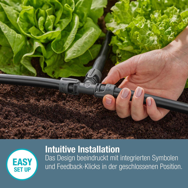 GARDENA Anschlussstück für Tropfschlauch Micro-Drip-System T-Stück 13 mm (1/2')