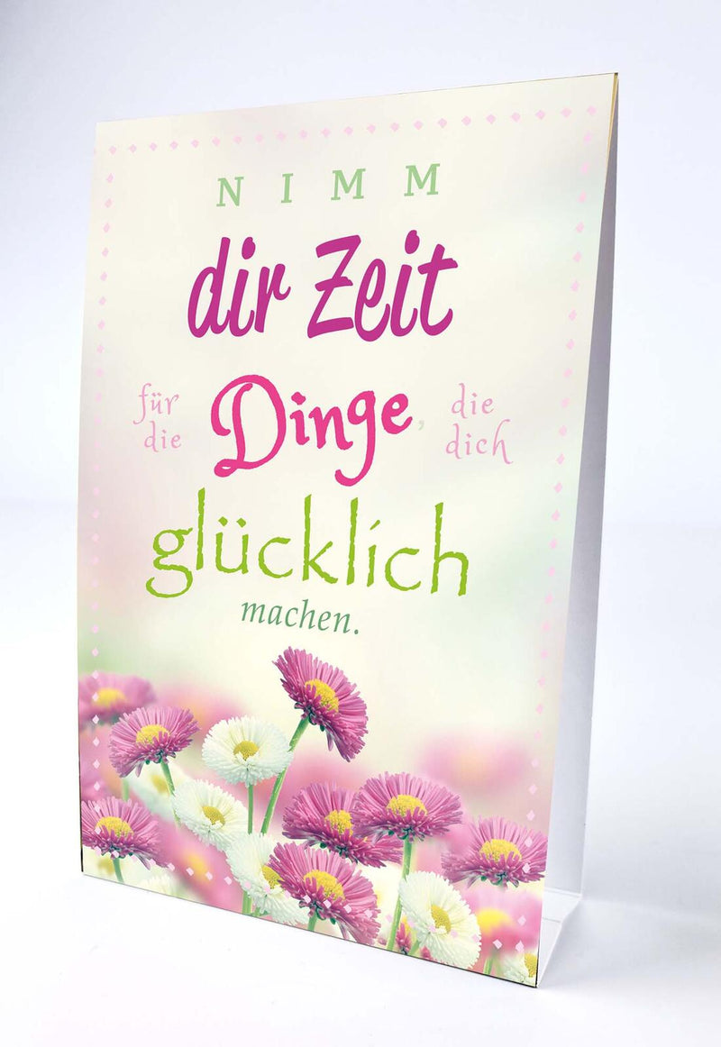 LUMA Aufstellkarte Nimm dir Zeit... DIN B6