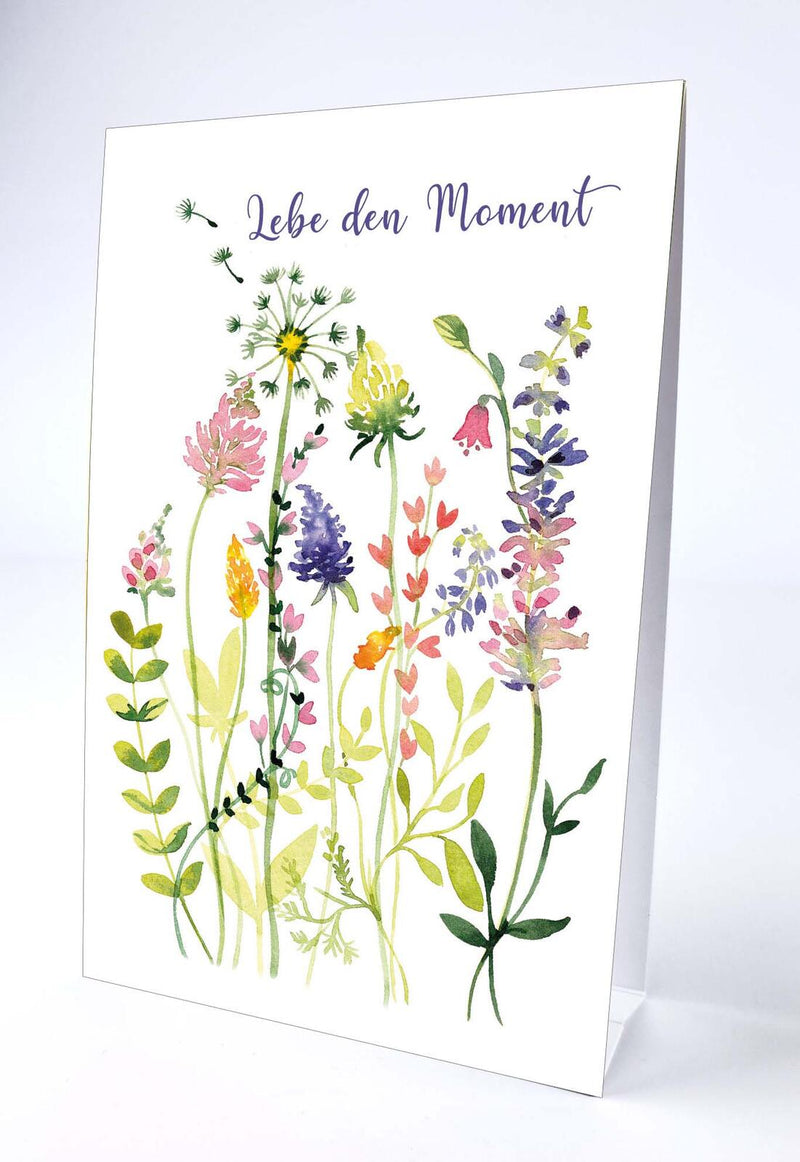 LUMA Aufstellkarte Lebe den Moment DIN B6