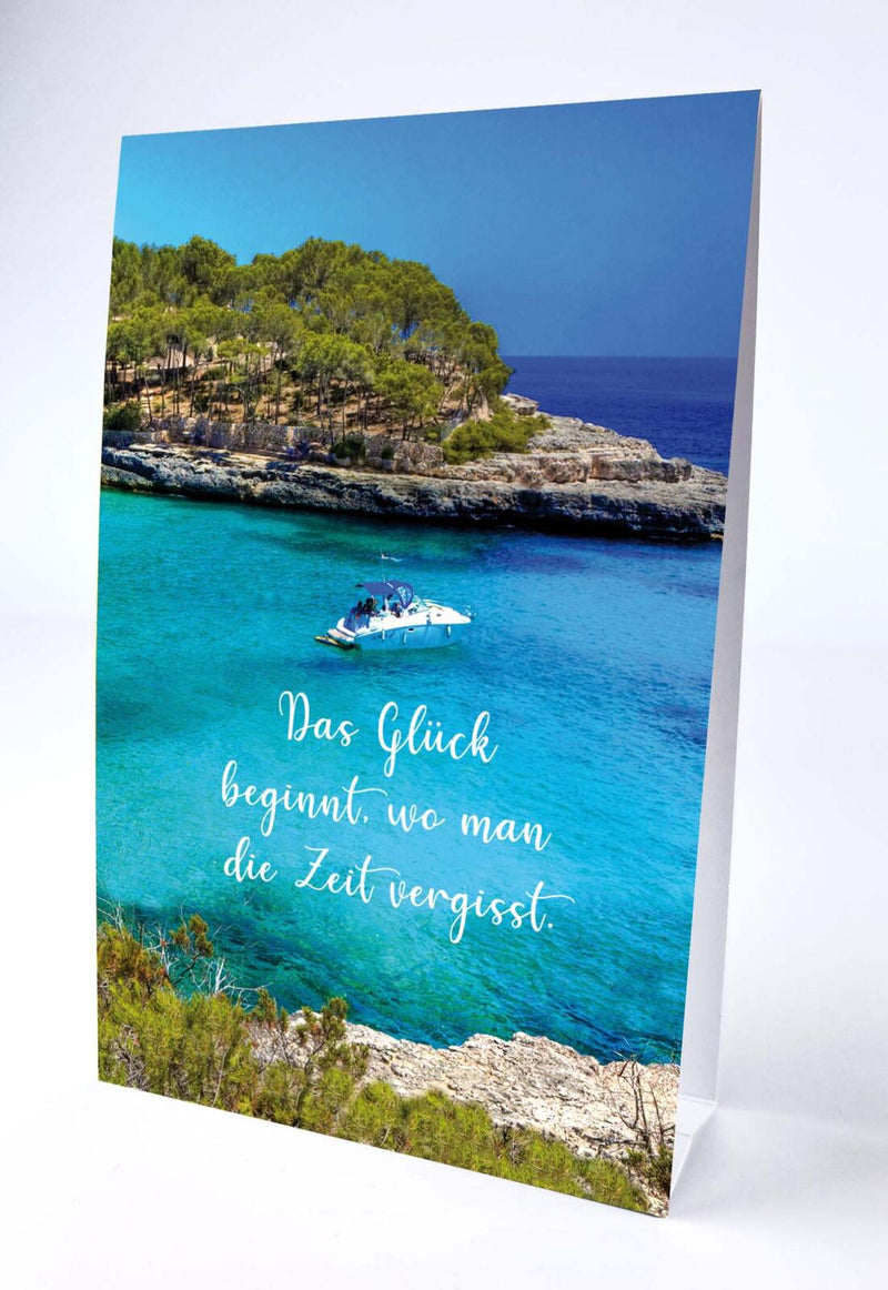 LUMA Aufstellkarte Das Glück beginnt... DIN B6